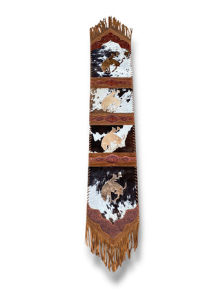 Cowhide & Leather Table Runner