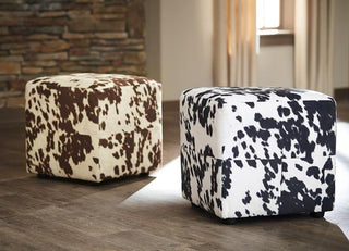 Cowhide Ottoman