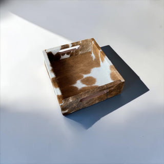 All cowhide tray set of 3
