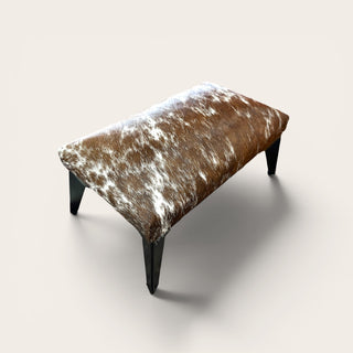 Exact cowhide ottoman