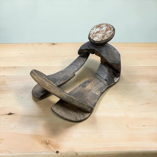 Tan  Western saddle tree home decor
