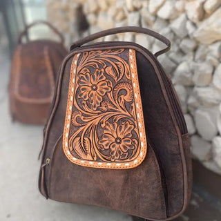 Maisie Mini Tooled Rustic - backpack  