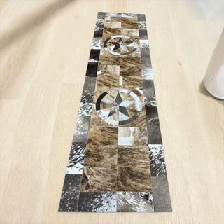 7x2’ patchwork cowhide runner
