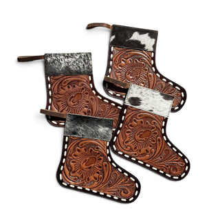 Brown Christmas stockings