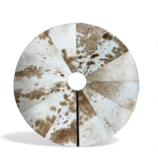 3x3’ all cowhide Christmas tree skirt