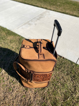 Tooled & Leather Duffle & Rolling Luggage