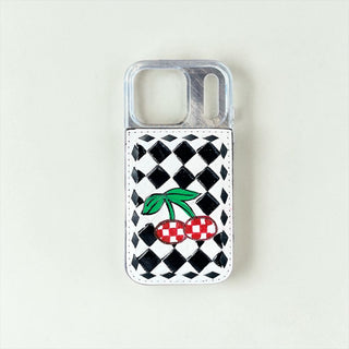 Checker cherry 17iphone case