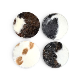 All Cowhide coaster (set of 4)