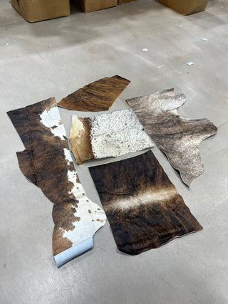 Genuine cowhide scraps