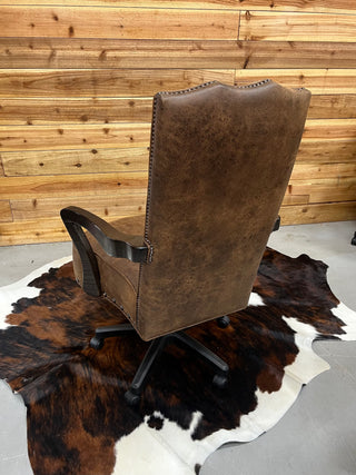Genuine cowhide & leather office chair