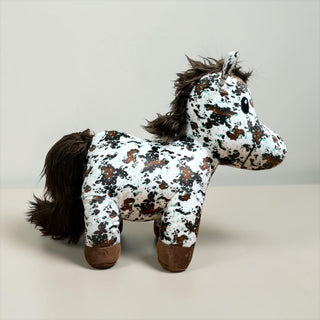 Acid wash Cowprint horse - medium farm pal