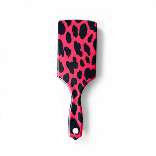 Red Cowprint hairbrush