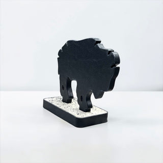 Black all cowhide Buffalo necklace display