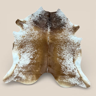 6-7’ salt pepper cowhide rug (n14)
