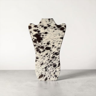 Cowhide necklace display