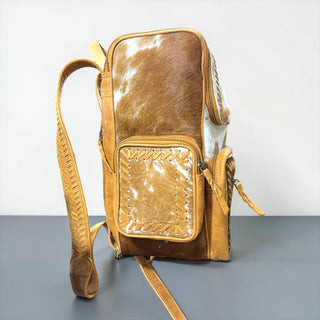 cowhide leather backpack brown Theo This Luxury backpack is made of premium cowhide leather that is carefully sourced and processed to ensure its durability Cowhide Backpack