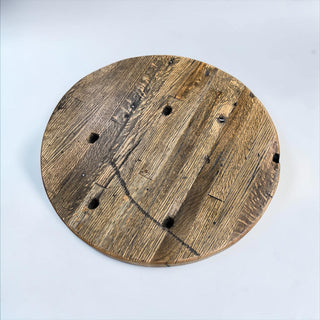 Rustic wood lazy Susan
