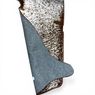 Brown border matching sets 6-7’ cowhide rug