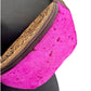 Hot Pink Distressed Cowhide Leather Sling Bag - Fanny Bag