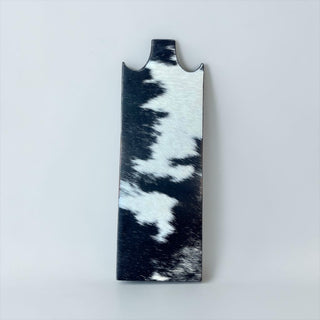 Black all cowhide necklace display (m22)