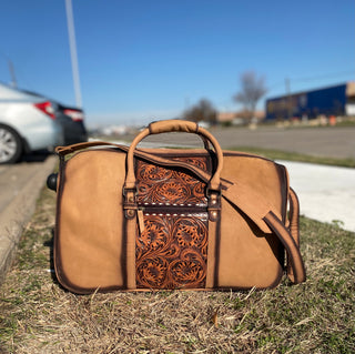 Tooled & Leather Duffle & Rolling Luggage