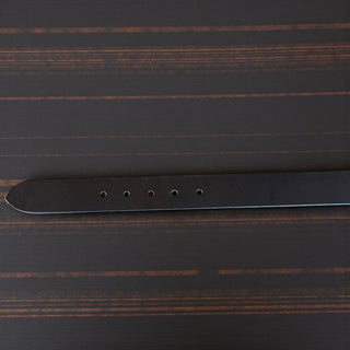 Classic black leather belt