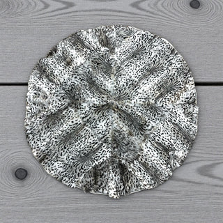 4x4’ grey designer rabbit round carpet