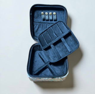 Tooled leather & cowhide jewelry box