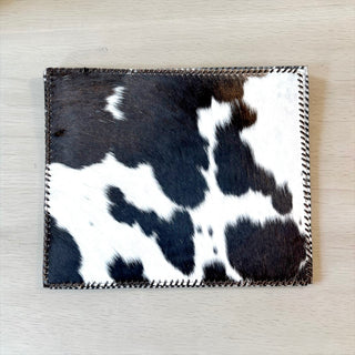 Brown all cowhide placemat