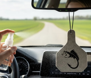 Bass hook cowhide freshener
