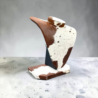 All cowhide necklace display (a24)