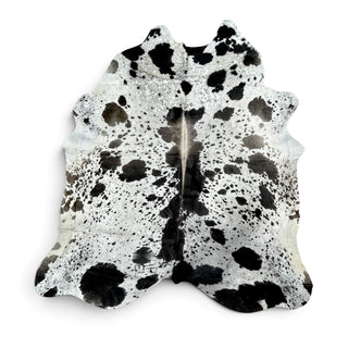 7.9x7ft salt pepper cowhide rug (z11)