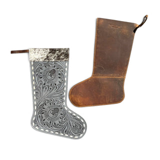 Grey Christmas stockings