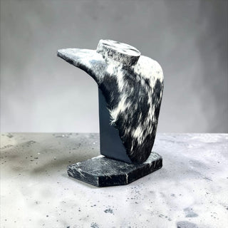 All cowhide necklace display (a23)