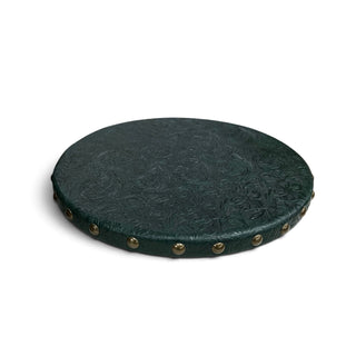 Green floral lazy Susan