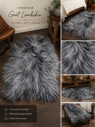 Camel longhair goat lambskin