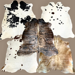 5pc assorted pack A grade quality cowhide