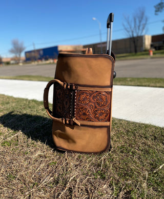 Tooled & Leather Duffle & Rolling Luggage