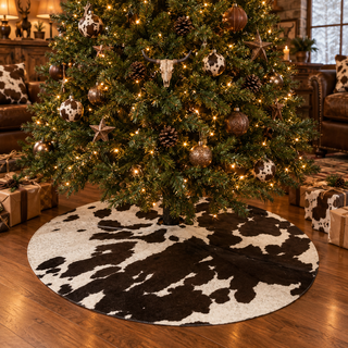 3x3ft all cowhide tree skirt