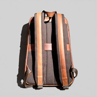 All leather backpack