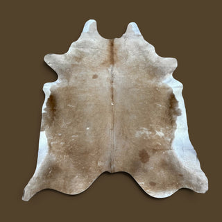 7.4x6.5ft exotic champagne cowhide rug (x10)