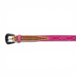 Pink BootStitch belt