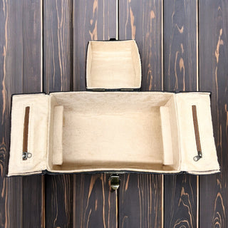 Tan all cowhide jewelry box