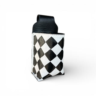 leather Checker bottle holder