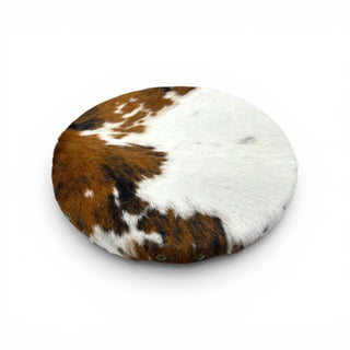 All cowhide lazy Susan