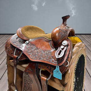 Genuine leather saddle
