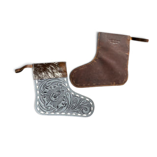 Grey Christmas stockings