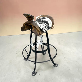 Cowhide saddle chair