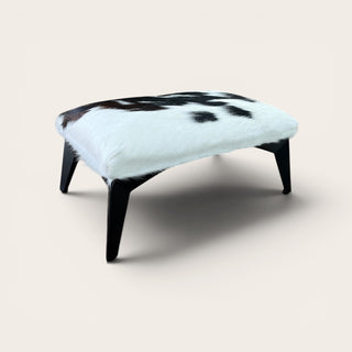 Exact cowhide ottoman