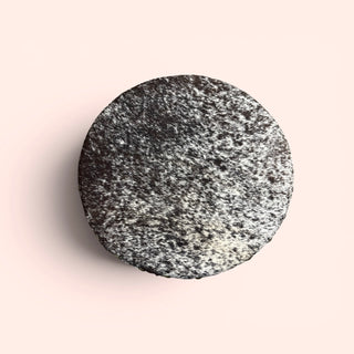 Salt pepper cowhide lazy Susan